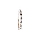 Slimline Black and White Diamond Eternity Style Stacking Ring