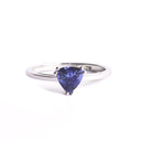 Solitaire Trilliant Cut Tanzanite White Gold Ring