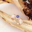 Striking Double Lion and Tanzanite Rose Gold Ring