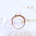 Stunning Compass Set Black Diamond Rose Gold Ring