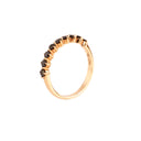 Stunning Compass Set Black Diamond Rose Gold Ring