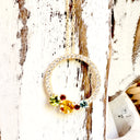 Stunning Multi Rainbow Gemstone Cluster Diamond Halo Yellow Gold Pendant