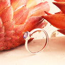 Sublime Petite Bezel Set Tanzanite White Gold Ring