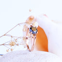 Sublime Spilt Band Linear Black Diamond Rose Gold Ring