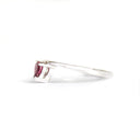 Sweet Heart Shaped Pink Tourmaline White Gold Ring