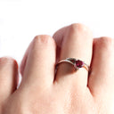 Sweet Heart Shaped Pink Tourmaline White Gold Ring