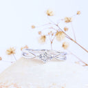 Sweet and Sultry Twist White Diamond White Gold Ring