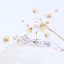 Sweet and Sultry Twist White Diamond White Gold Ring