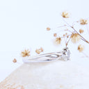Sweet and Sultry Twist White Diamond White Gold Ring