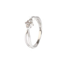 Sweet and Sultry Twist White Diamond White Gold Ring