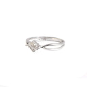 Sweet and Sultry Twist White Diamond White Gold Ring