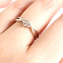 Sweet and Sultry Twist White Diamond White Gold Ring