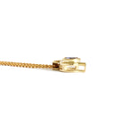 Tanzanite Pendant With Yellow Gold Bead and Curve Detail