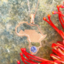 Tanzanite Table Mountain in Africa Rose Gold Pendant