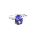 The Celestial Bridge Tanzanite And Diamond Ring In White Gold