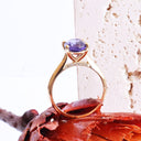 The Celestial Bridge Tanzanite And Diamond Ring In Yellow Gold