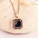 Black Diamond Rose Gold Pendant