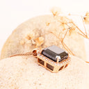 Black Diamond Rose Gold Pendant