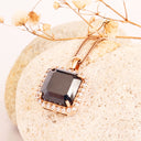Black Diamond Rose Gold Pendant