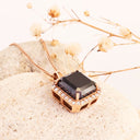 Black Diamond Rose Gold Pendant