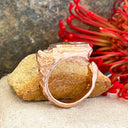 3D Rose Gold Table Mountain Ring