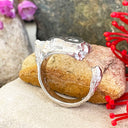 3D White Gold Table Mountain Ring