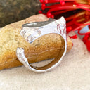 3D White Gold Table Mountain Ring