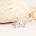 This or That Way White Diamond Studs in White Gold