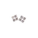 This or That Way White Diamond Studs in White Gold