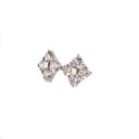 This or That Way White Diamond Studs in White Gold
