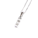 Three Wishes White Diamond Pendant