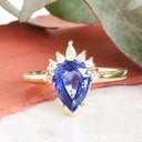 Sapphire and Diamond Yellow Gold Ring