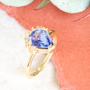 Sapphire and Diamond Yellow Gold Ring
