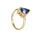 Tiara Dreams Sapphire and Diamond Ring