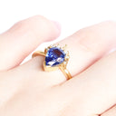 Tiara Dreams Sapphire and Diamond Ring