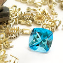 loose blue topaz gemstone
