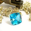 loose blue topaz gemstone