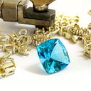 loose blue topaz gemstone