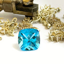 loose blue topaz gemstone