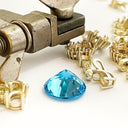 Loose blue topaz gemstone