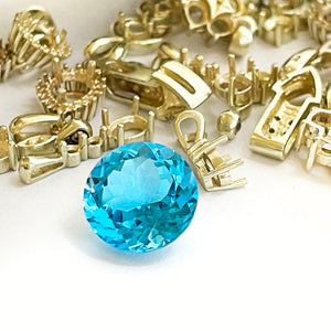 Loose Blue Topaz Gemstone