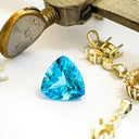 Loose blue topaz gemstone