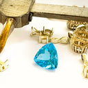 Loose blue topaz gemstone