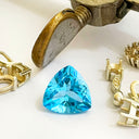 Loose blue topaz gemstone