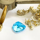 Loose blue topaz gemstone