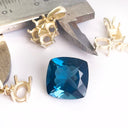 Loose London blue topaz gemstone