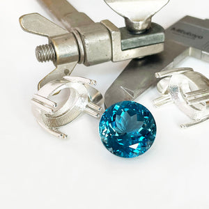 Topaz - London Blue Round Cut - 13.18ct