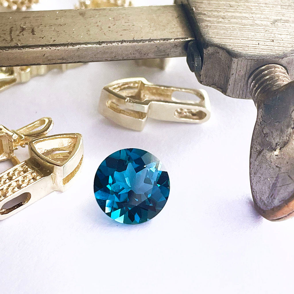 Loose London Blue Topaz Gemstone