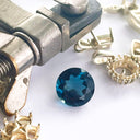 Topaz - London Blue Round Cut - 4.06ct