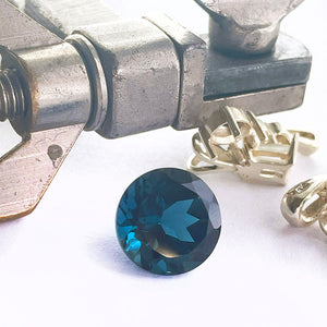 loose london blue topaz gemstone